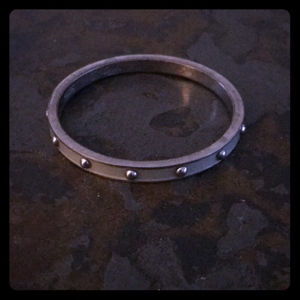 Studded Coach bangle